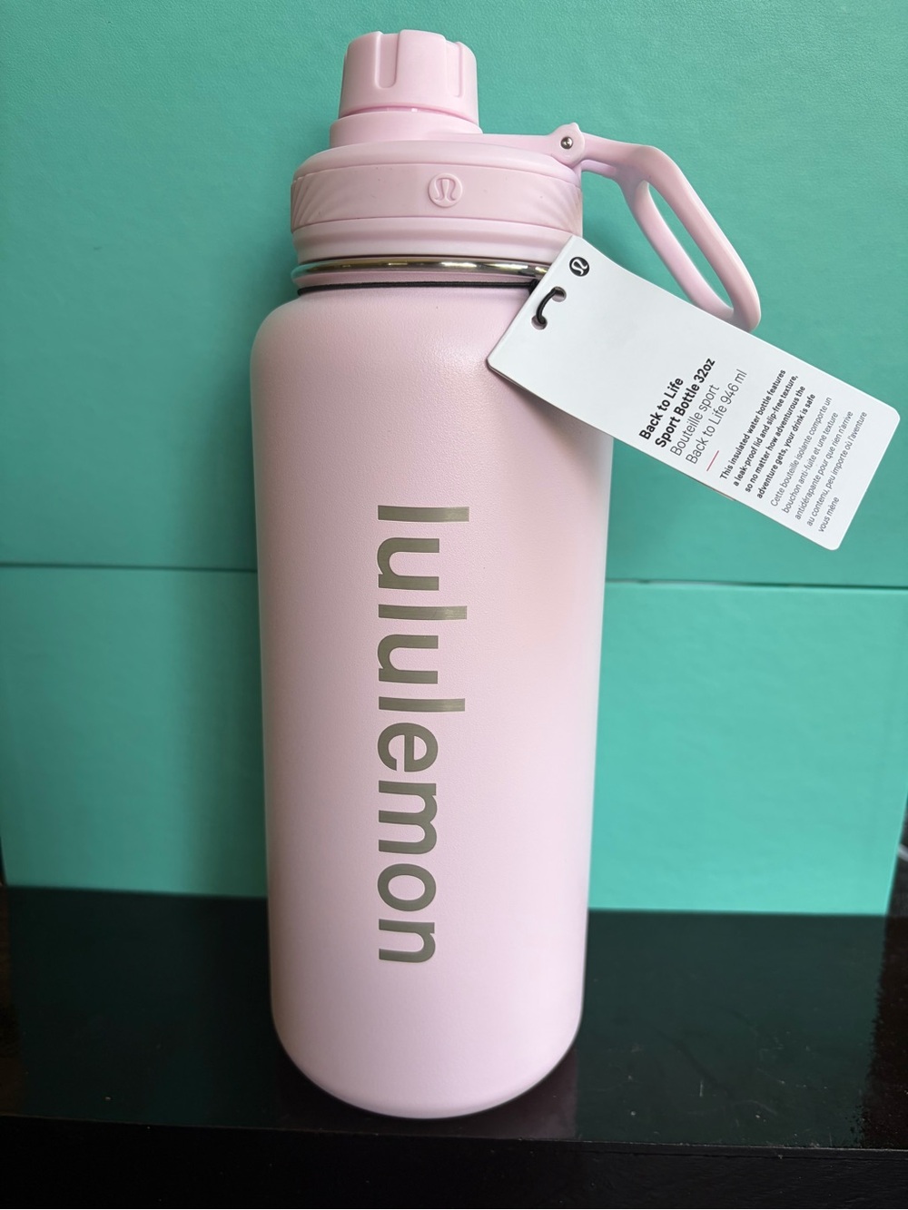 NWT lululemon athletica Pink Back to life Water Bottle - 32oz